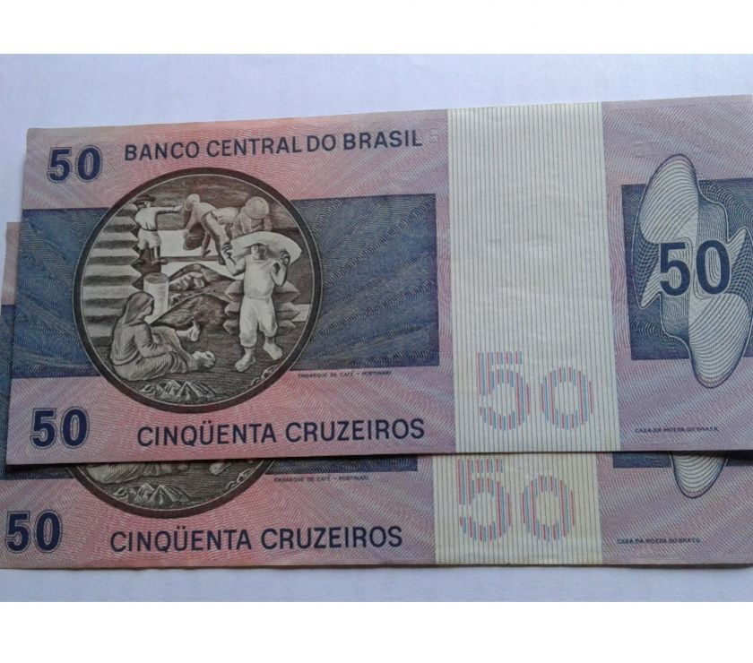 Coins Paper Brasil Fifyt Cruzeiros