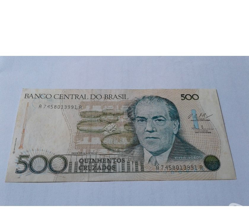 Coins Paper Brasil five Thousand Cruzados