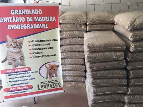Granulado Higiênico De Madeira Para Gatos 20kg (todo