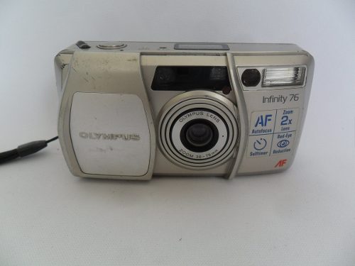 Câmera Máquina Fotográfica Antiga Olympus Af Infinity 76