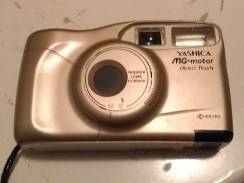 Câmera Máquina Fotográfica Antiga Yashica Mg Motor