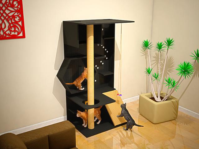 Playground e arranhador para gatos