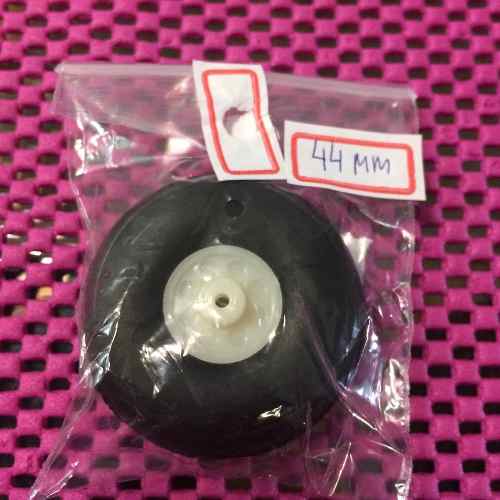Roda Aeromodelos 44 Mm (plastico E Borracha) Frete Gratis