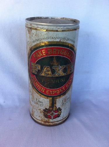 Cerveja Lacrada Lata Faxe Bryggeri Antiga 1 Litre