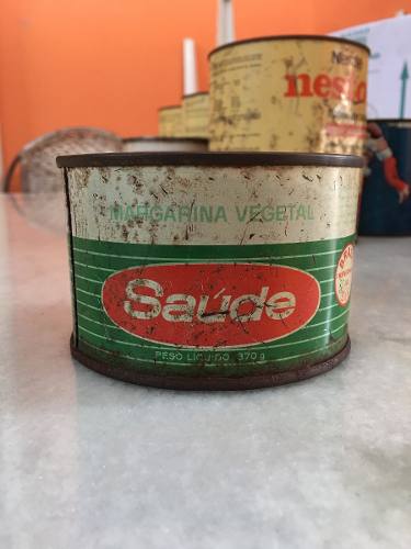 Lata Antiga De Margarina Saúde.