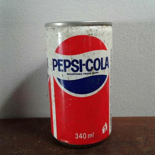 Lata Latinha Pepsi Cola Antiga Flandres Vazia