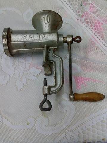 Moedor De Carne Nº 10 Antigo Marca Malta Bom Estado