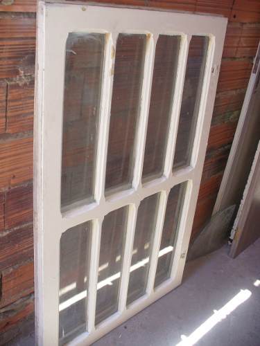 Folha Janela Antiga Demolição P/decoração 122x79