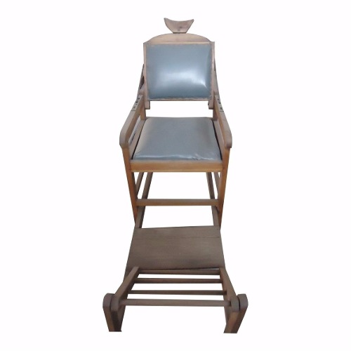 Antiga E Rara Cadeira De Barbeiro Século Xix/xx - Peça De
