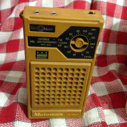 Radio Portátil Colecionável Motoradio Motoman