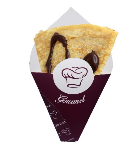 Embalagem Caixa Para Crepe Francês - Pct C/ 200 Unid