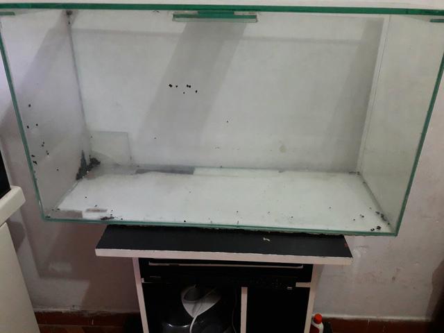 Aquário 110 litros aceito troca