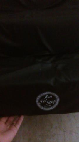 Degrau/escada para pets em couro com zíper