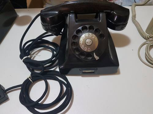 Telefone Antigo Ericsson,preto,modelo Baquelite Dbh 14x46