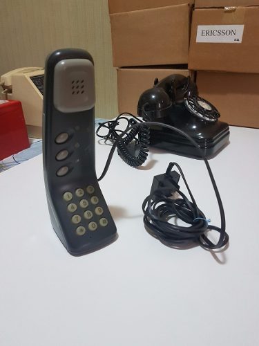 Telefone Antigo Gte, Cor Preto, Modelo Digital De Mesa,