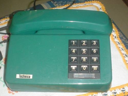 Telefone De Mesa Antigo Cor Verde