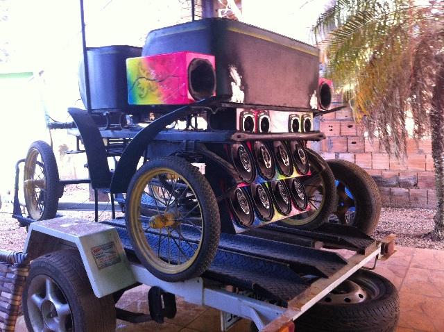 Charretinha super luxo 2 eixos