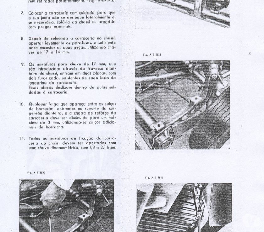 CATÁLOGO DE REPARAÇÃO VW - SEDAN E KARMANN GHIA - ANOS 60