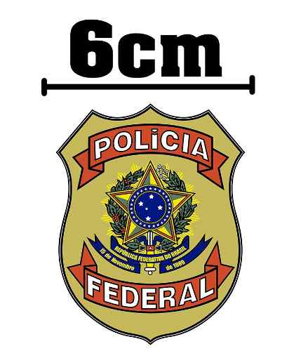 Adesivo Polícia Federal 6cm