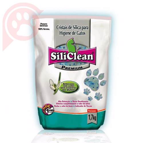 Caixa Com 7 Unidades Areia Higienica Silica Siliclean Gatos
