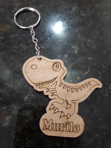 Chaveiro Urso Dinossauro Unicornio Coroa Coruja Mdf Outros