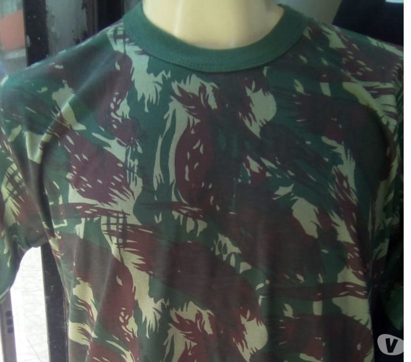 Camiseta Camuflada Militar Exercito Brasileiro R$
