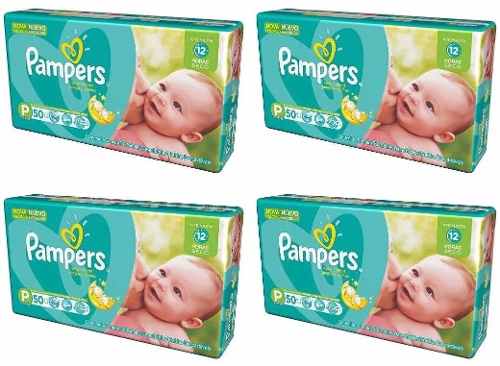 Kit Com 200 Fraldas Pampers Confort Sec P - 4 Pacotes