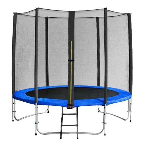 Cama Elástica Com Escada E Rede 8 Pés - Diâmetro 244 Cm -