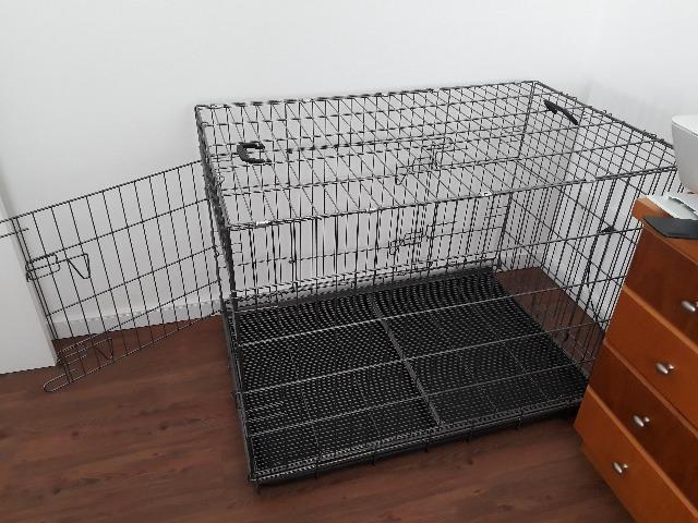 Canil dobrável 1,10 x 0,70 m praticamente sem uso