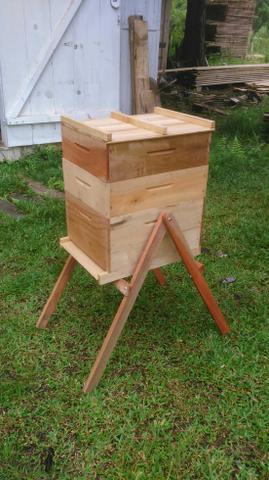 Colméia caixa de abelha completa ninho +2 melgueiras