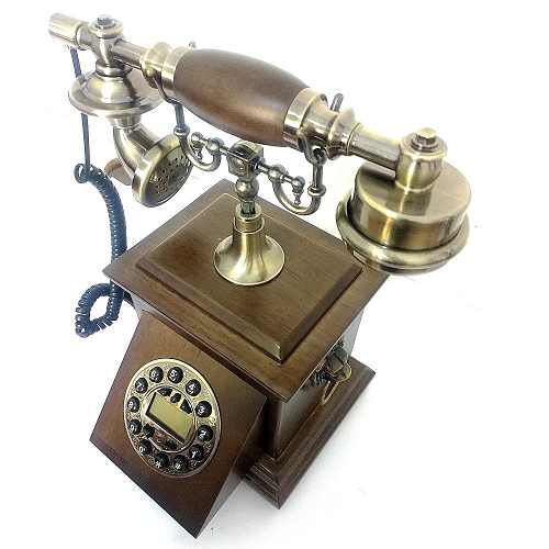 Telefone Retro Classico De Mesa Vintage Gaveta Decoração