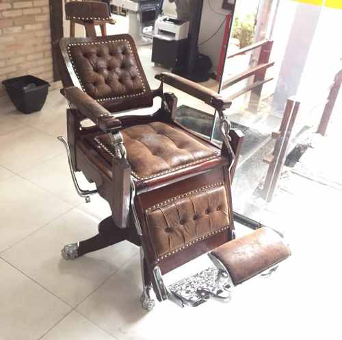 Cadeira De Barbeiro Antiga Para Reforma
