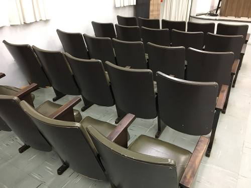 Cadeiras De Cinema Teatro - Antigas Madeira De Imbuia