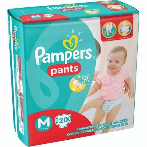 Fraldas Pampers Pants M 8x Fraldas