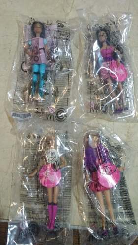 Bonecas Mini Barbie Coleção Com 4 Bonecas Mc Donalds