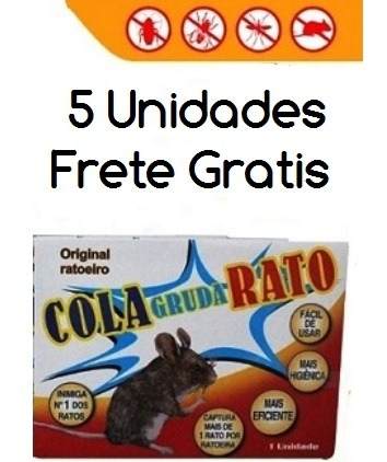 Kit C/ 4 Unid Ratoeira Cola Mata Rato Frete Gratis