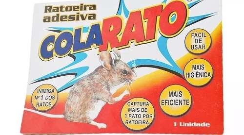 Ratoeira Adesiva Cola Rato Caixa C/ 20 Unidades