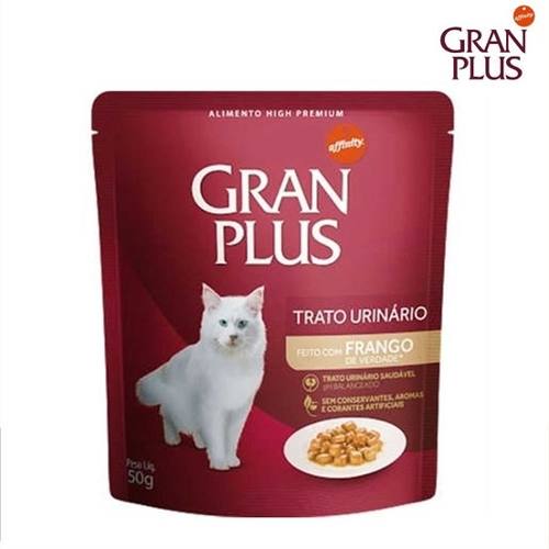 Alimento Gran Plus Gatos Urinário Sabor Frango Sache 50gr