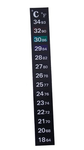 Termômetro De Fita Adesivo Vertical Para Aquário