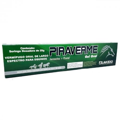 Vermifugo Para Equinos - Piraverme Gel Oral Lavizoo - 25 Gr