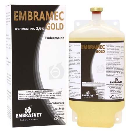 Embramec Gold ml - Embrasvet Vermífugo Para Bovinos