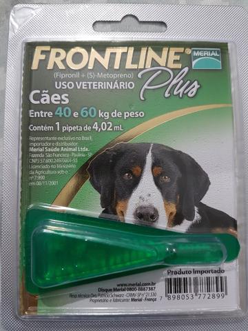 Frontline Plus tamanho G para cães de 40 a 60 Kg