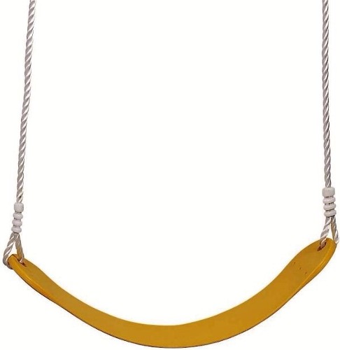 Balanco Infantil Com Cordas Em Plástico Flexível Amarelo