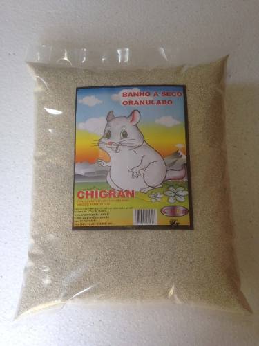 Banho Granulado Sem Pó Para Chinchilas 3kg - Chigran