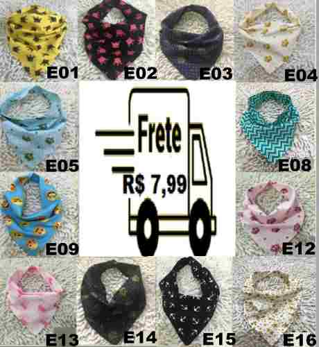 Babador Bandana C/ 2 Botões De Pressão