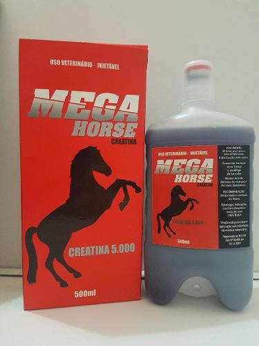 Massa Muscular Cavalos - Mega Horse Creatina 500ml
