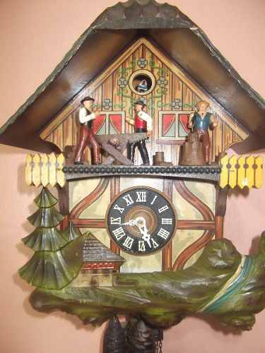 Cuco Modelo Chalé Com Lenhadores Germânico 077