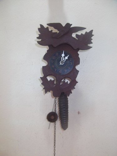 Relógio Cuco Mini Em Madeira Germânico C17