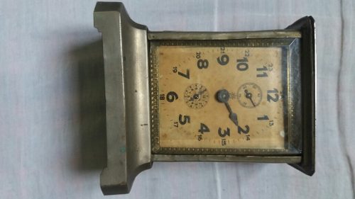 Relógio De Mesa Antigo Junghans Alemão A Corda Raridade