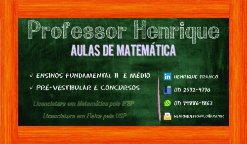 Aulas particulares de reforço: Matemática e Resolução de